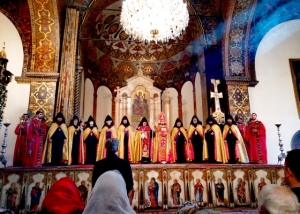 Патриарший молебен в Первопрестольном Святом Эчмиадзине