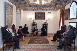 Католикос Всех Армян принял президента Грузии