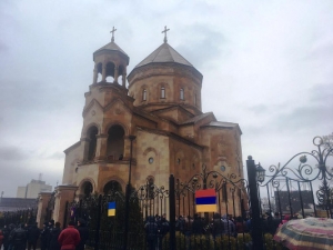 Католикос Всех Армян освятил церковь Святого Григория Просветителя Днепра
