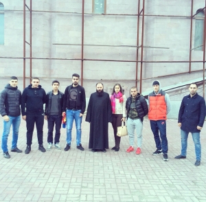 Встреча с участниками футбольной команды «Мрав» при ААЦ.